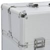 vidaXL Tool Case 18.5"x14.2"x7.9" Silver Aluminum