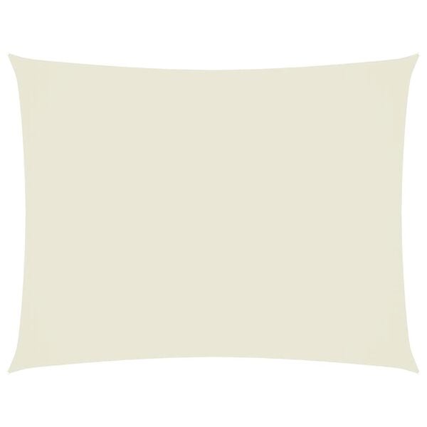 vidaXL Sunshade Sail Oxford Fabric Rectangular 8.2x11.5' Cream