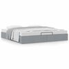 vidaXL Ottoman Bed Frame Light Grey