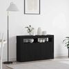 vidaXL Sideboard Black Oak 45.67 x 11.81 x 29.53 in Engineered Wood