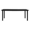 vidaXL Garden Dining Set Set of 7 Black