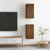 vidaXL TV Cabinet Set of 2 Brown Oak Engineered Wood Medium TV Cabinet