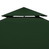 vidaXL Gazebo Canopy Green Polyester with PVC coating 10 x 10 feet