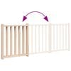 vidaXL Dog Gate Foldable 3 Panels 59.1 " Solid Wood Fir