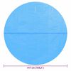 vidaXL Pool Cover Blue Polyethylene with air chambers Large Lightweight