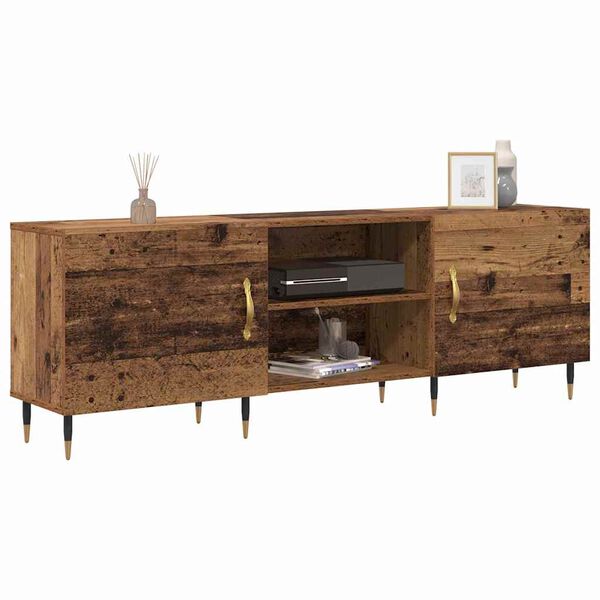 vidaXL TV Cabinet Old wood 59.06 x 11.81 x 19.69 in Engineered wood