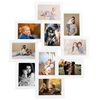vidaXL Photo Frame White MDF and hard PS material Holds 4x6 in photos