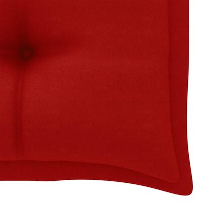 vidaXL Garden Bench Cushion Red 39.4"x19.7"x2.8" Fabric