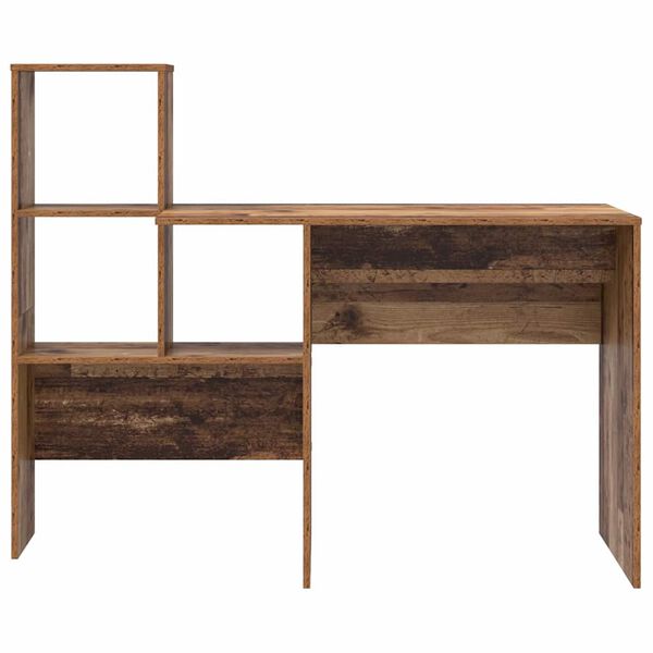 vidaXL Desk Old Wood 51.77 x 19.69 x 41.93 in Engineered Wood