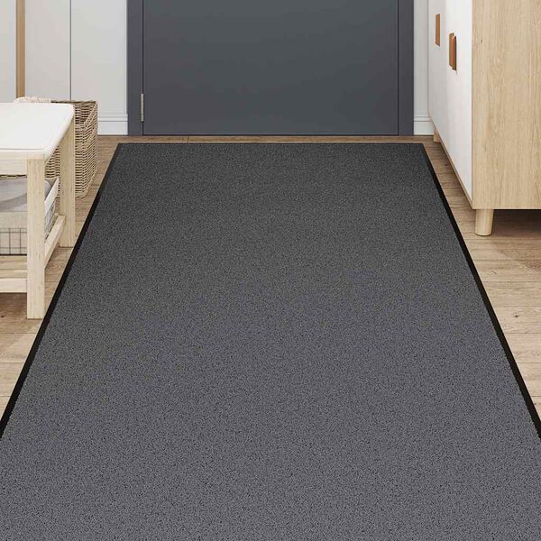 vidaXL Doormat Anthracite Polypropylene and PVC Extra Long Non-slip