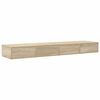 vidaXL Bed Drawers Sonoma Oak 53.15 x 14.37 x 6.50 in Engineered Wood