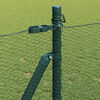 vidaXL Fence Post Green 328.08 x 2.62 ft (0.51 in mesh) Steel and PVC