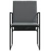 vidaXL Garden Chairs 4 pcs Black and anthracite 50.5 x 59 x 81.5 cm