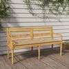 vidaXL Bench Natural teak Solid teak wood Large Outdoor Bench
