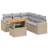 vidaXL Garden Sofa Set Beige