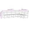 vidaXL Garden Sofa Set Natural Wood Pressure Treated Pine Wood Large