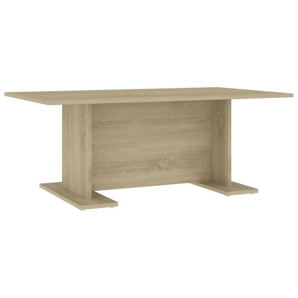 vidaXL Coffee Table Sonoma Oak Engineered Wood Medium Modern