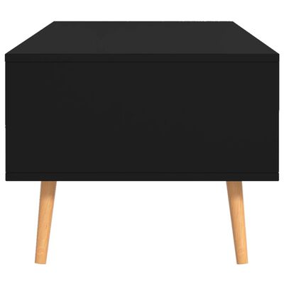 vidaXL Coffee Table Black 39.4"x19.5"x16.9" Chipboard