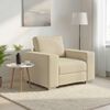 vidaXL Sofa Cream 39.37 x 30.31 x 32.28 in Fabric