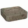 vidaXL Sink Gray 15.7"x15.7"x3.9" Marble