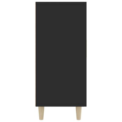vidaXL Sideboard Black 35.4"x13.4"x31.5" Engineered Wood