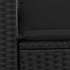 vidaXL Garden Sofa Black