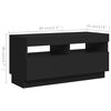vidaXL TV Cabinet Black Engineered wood Standard TV Cabinet