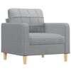vidaXL Sofa Set Light grey Polyester, metal, textilene, plywood