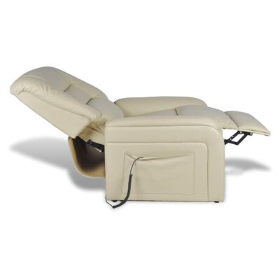 vidaXL Stand-up Armchair Beige Faux Leather