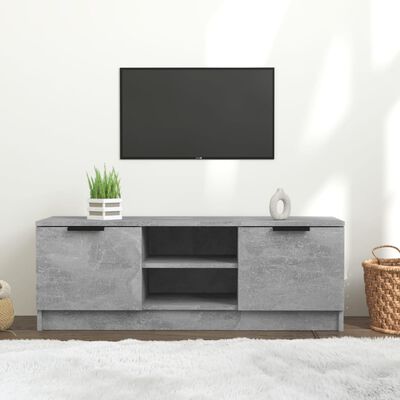 vidaXL TV Stand Concrete Gray 40.2"x13.8"x14.4" Engineered Wood