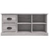 vidaXL TV Cabinet Grey sonoma Engineered wood Medium TV Cabinet