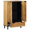 vidaXL Highboard Mango desert brown Solid Mango Wood Slim Highboard
