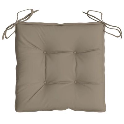 vidaXL Chair Cushions 6 pcs Taupe 19.7"x19.7"x2.8" Oxford Fabric