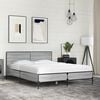vidaXL Bed Frame without Mattress Grey Sonoma 135 x 74.8 "