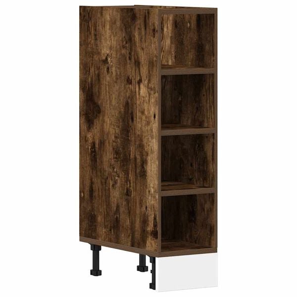 vidaXL Bottom Cabinet Smoked Oak Engineered Wood Standard