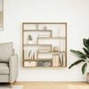 vidaXL Wall Cube Shelf Artisan oak Engineered wood Medium