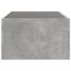 vidaXL Coffee Table Concrete grey Engineered wood, glass Medium