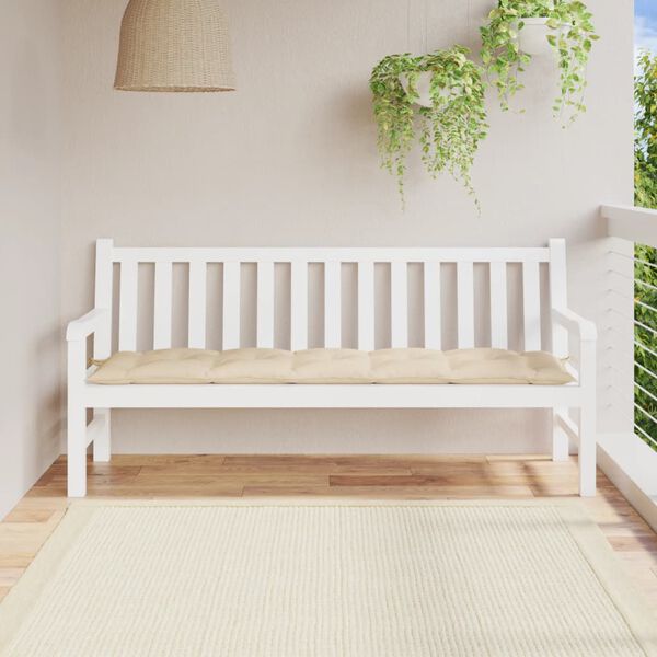 vidaXL Garden Bench Cushion Beige Oxford fabric (100% polyester)