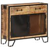 vidaXL Sideboard Brown Solid Mango Wood Rectangular Industrial Style