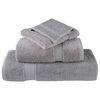 vidaXL Soap Towel Set of 4 Grey 100% cotton 11.8 x 11.8 in Soap Towel