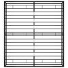 vidaXL Bed Frame Black Powder-coated metal 63x79 in Durable Bed Frame