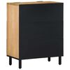 vidaXL Sideboard Mango desert brown Solid mango wood, engineered wood, metal