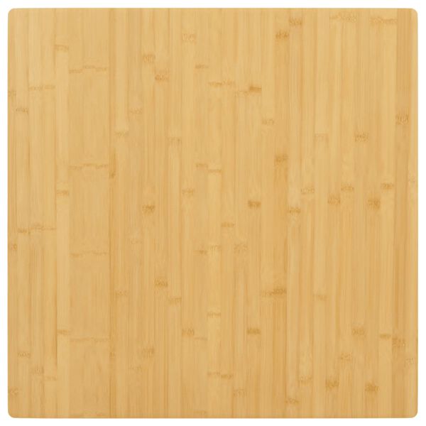 vidaXL Table Top Natural Bamboo 35.4 x 35.4 in Rounded corners