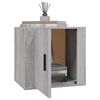 vidaXL Bedside Cabinet Grey Sonoma Engineered wood Medium