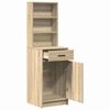 vidaXL Highboard Sonoma Oak 15.75 x 15.94 x 53.15 in Engineered Wood