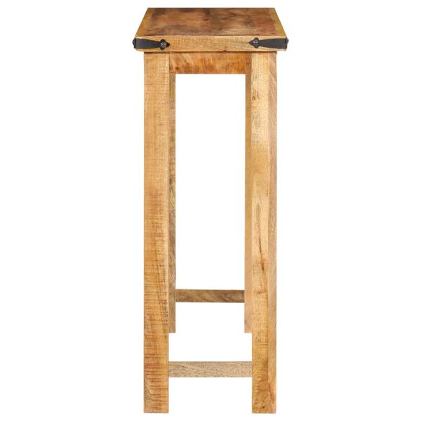 vidaXL Console Table Natural Solid Mango Wood 39.4 x 11.8 x 29.5 in