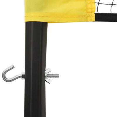 vidaXL Volleyball Net Yellow and Black 324"x96.1" PE Fabric