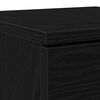 vidaXL Black Oak Sideboard Black oak 30 x 30 x 70 cm Engineered wood