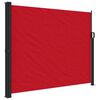 vidaXL Retractable Side Awning Red 100% Polyester with PU coating