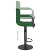 vidaXL Bar Stool Set of 2 Dark Green